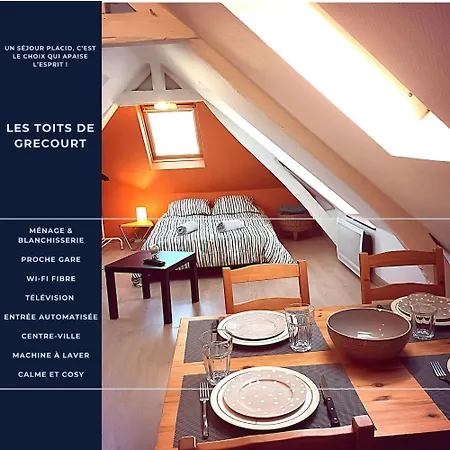 Les Toits De Grecourt - Gare - Wifi - Centre-ville Apartment