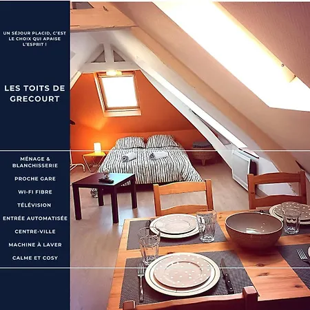 アパート Les Toits De Grecourt - Gare - Wifi - Centre-ville *